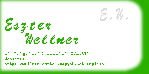 eszter wellner business card